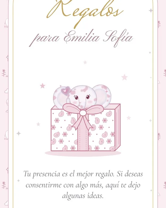 Lista de regalos con botones Lo regalo yo